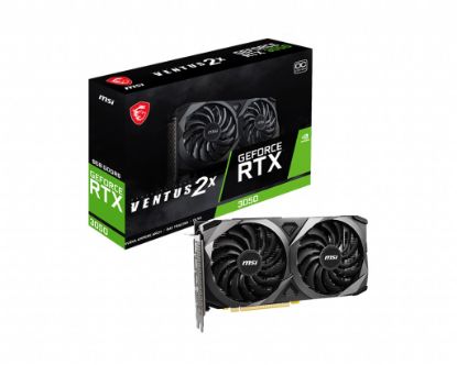  Зображення Відеокарта GF RTX 3050 8GB GDDR6 Ventus 2X OC MSI (GeForce RTX 3050 VENTUS 2X 8G OC) 