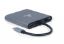  Зображення Адаптер Cablexpert A-CM-COMBO6-01, Док станція USB-C 6-в-1 (Hub3.1/HDMI/VGA/PD/картридер/стерео аудіо), сірий) 