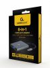  Зображення Адаптер Cablexpert A-CM-COMBO6-01, Док станція USB-C 6-в-1 (Hub3.1/HDMI/VGA/PD/картридер/стерео аудіо), сірий) 