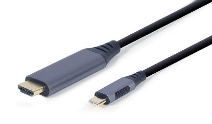  Зображення Кабель HDMI to USB-C 1.8m Cablexpert Black (CC-USB3C-HDMI-01-6) 4K 