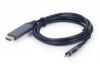  Зображення Кабель HDMI to USB-C 1.8m Cablexpert Black (CC-USB3C-HDMI-01-6) 4K 
