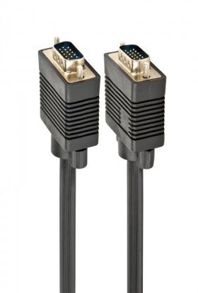  Зображення Кабель мультимедійний VGA 1.5m Premium 3+ 9C HD15M, 2 shields, 2 ferrits Cablexpert (CCB-PPVGA-1.5M) 