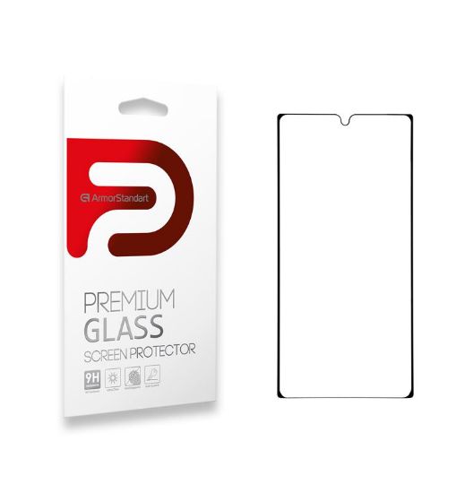 Зображення Захисне скло Armorstandart для Samsung Galaxy Note10 SM-N970 Black Full Glue (ARM56607) 