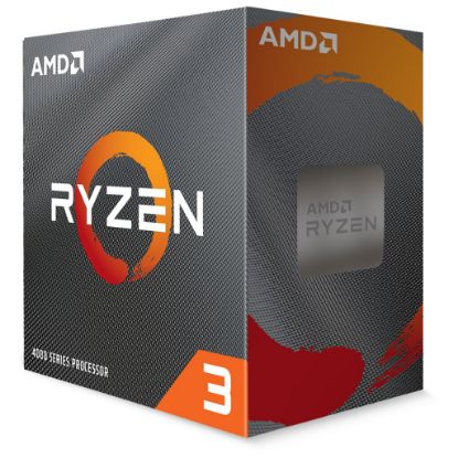  Зображення CPU AMD  Core 4   Ryzen 3   4100  3,8GHz-4,1GHz(Turbo)/4Mb/65W (100-100000510BOX) sAM4 Box ) 