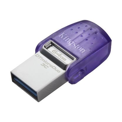  Зображення Накопичувач Kingston   64GB USB 3.2 Type-A + Type-C DT microDuo 3C R200MB/s 