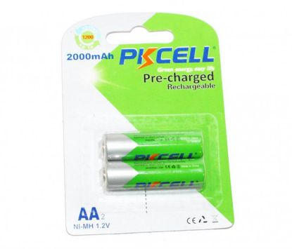  Зображення Акумулятор PKCELL Ni-MH AA/HR06 2000 mAh BL 2шт (PC/AA2000-2BA/09327) 