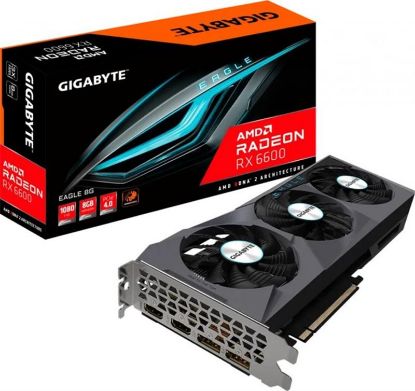 Зображення Відеокарта AMD Radeon RX 6600 8GB GDDR6 Eagle Gigabyte (GV-R66EAGLE-8GD) 