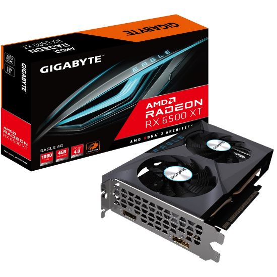  Зображення Відеокарта AMD Radeon RX 6500 XT 4GB GDDR6 Eagle Gigabyte (GV-R65XTEAGLE-4GD) 