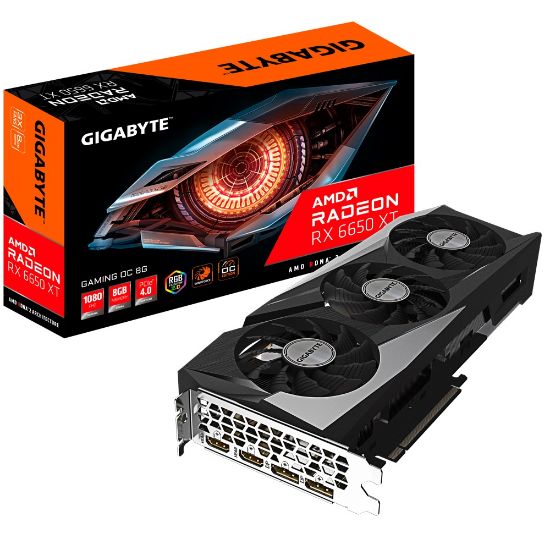  Зображення Відеокарта AMD Radeon RX 6650 XT 8GB GDDR6 Gaming OC Gigabyte (GV-R665XTGAMING OC-8GD) 