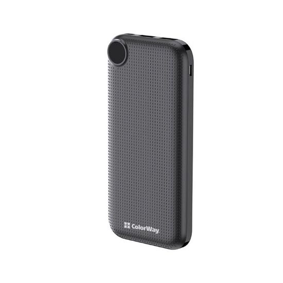  Зображення Внешний аккумулятор (Power Bank) Colorway 10000mAh LCD (USB QC3.0 + USB-C PowerDelivery 22.5W) Black 