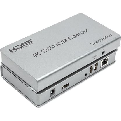  Зображення Адаптер HDMI 4K/30hz up to 120m via CAT5E/6 PowerPlant (CA912933) 