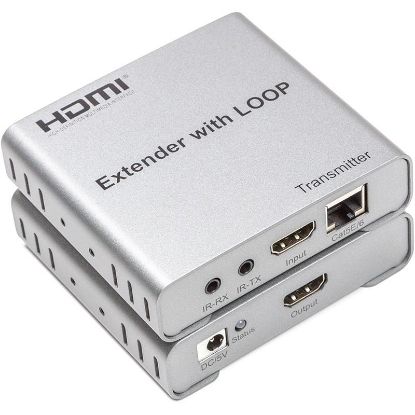  Зображення Адаптер HDMI 4K/30hz, up to 100m via CAT5E/6, loop-out (HDES12-LOOP) PowerPlant (CA912964) 