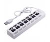  Зображення Концентратор USB2.0 Voltronic 7хUSB2.0 White (YT-H7SHS-W/10450), Blister 