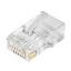  Зображення Конектор RJ 45 Merlion (RJ45ML-100-CAT6/17265) Cat. 6 UTP, 100 шт/уп 