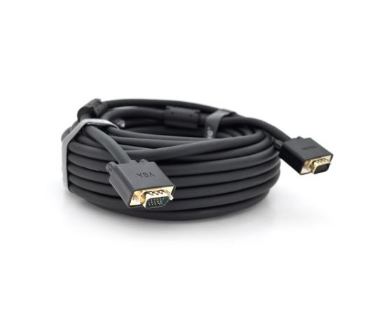  Зображення Кабель Veggieg VGA - VGA, (M/M), 15 м, Black (YT-VGA(M)/(M)3+6VG-15/19697) пакет 
