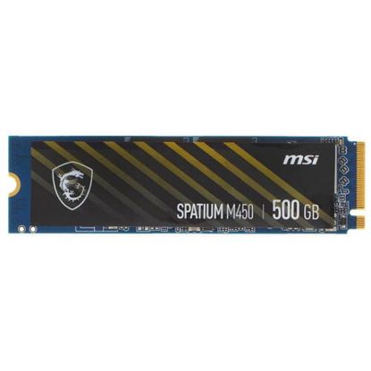  Зображення Накопичувач SSD  500GB MSI Spatium M450 M.2 2280 PCIe 4.0 x4 NVMe 3D NAND TLC (S78-440K090-P83) 