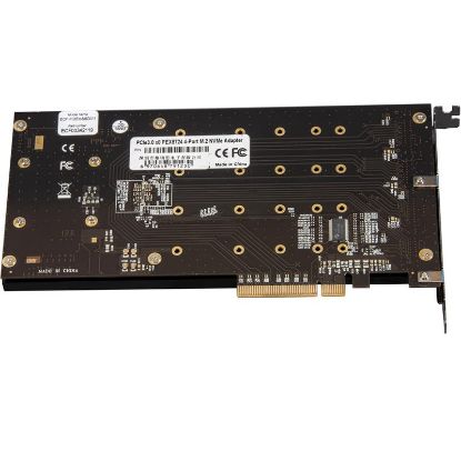  Зображення Плата розширення Frime (ECF-PCIEtoSSD011) PCI-E-4хM.2, PLX8724 