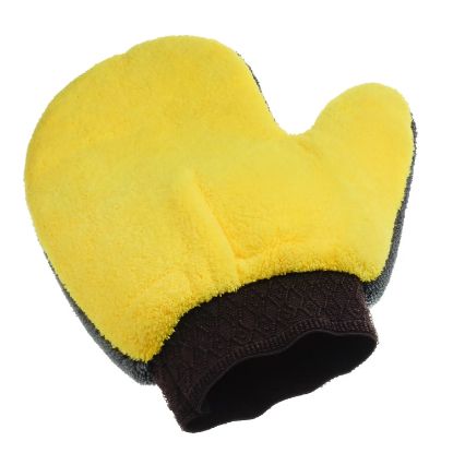  Зображення Рукавичка для миття авто та меблів Supretto 75120001, Сіро-жовтий 
