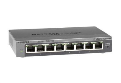 Зображення Комутатор NETGEAR GS108E 8xGE, керований L2 
