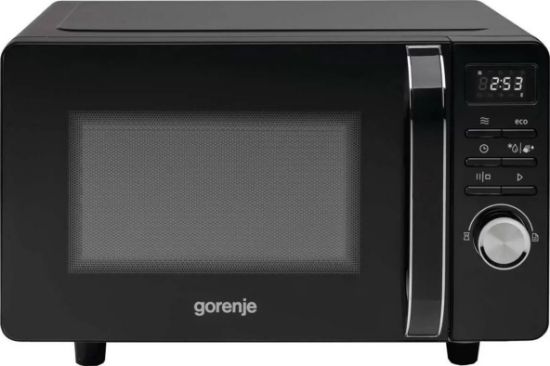  Зображення Мікрохвильова піч Gorenje, 20л, електр. керув., 700Вт, гриль, дисплей, чорний 