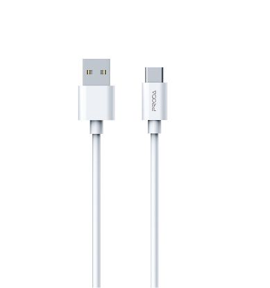  Зображення Дата кабель USB 2.0 AM to Type-C 2.4A white Proda (PD-B72a-WHT) 