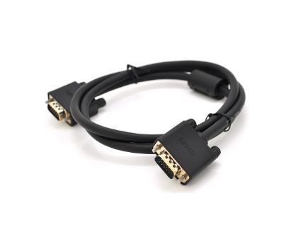  Зображення Кабель Veggieg VGA - VGA, (M/M), 1 м, Black (YT-VGA(M)/(M)3+6VG-1/19692) 