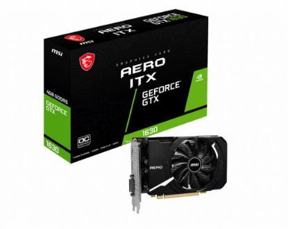  Зображення VGA PCIE16 GTX1630 4GB GDDR6/GTX 1630 AERO ITX 4G OC MSI 