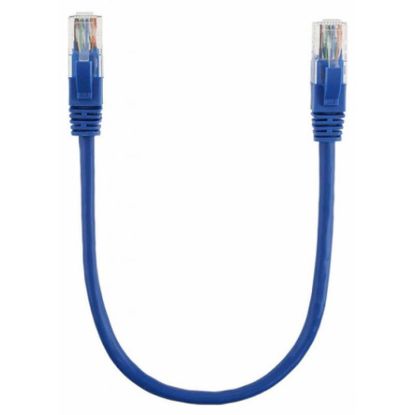  Зображення Патч-корд литий Ritar PCR-CCA/0.3Be/11358 UTP, CCA, RJ45, Cat.5e, 0,3m, синій 