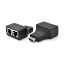  Зображення Адаптер Voltronic HDMI - 2хRJ-45 (M/F), Black (YT-SCPE HDMI/2P-30m720P/08516) 