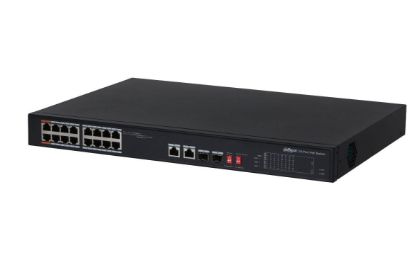  Зображення Комутатор мережевий Dahua DH-PFS3218-16ET-135 