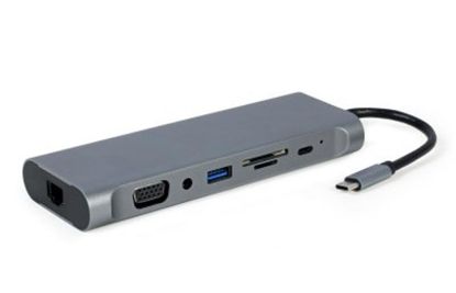 Зображення USB Type-C концентратор (Hub) Cablexpert (A-CM-COMBO8-01) 