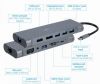  Зображення USB Type-C концентратор (Hub) Cablexpert (A-CM-COMBO8-01) 