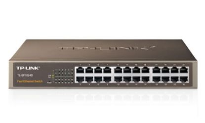  Зображення Комутатор TP-LINK TL-SF1024D 24xFE некерований 13" 1U 