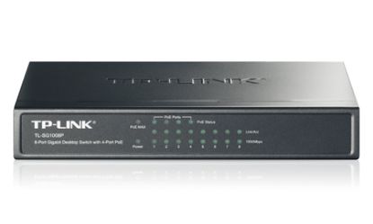  Зображення Комутатор TP-LINK TL-SG1008P 8xGE/PoE 65.2W некерований 