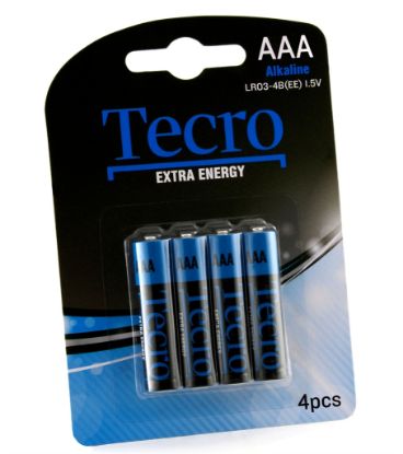  Зображення Батарейка Tecro Extra Energy Alkaline AAA/LR03 BL 4 шт 