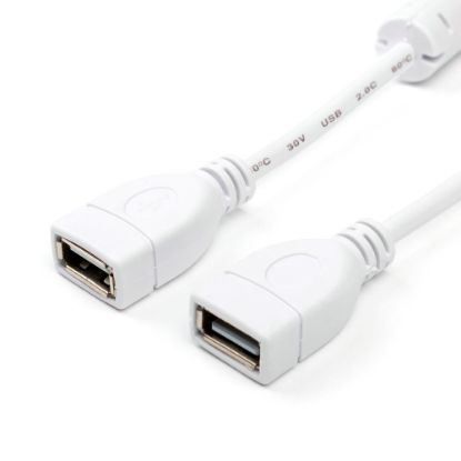  Зображення Кабель USB (AF/AF) 1.8m Atcom (15647) Белый 