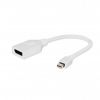  Зображення Адаптер Cablexpert A-mDPM-DPF-001-W Mini DisplayPort - DisplayPort білий) 