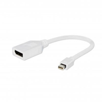 Зображення Адаптер Cablexpert A-mDPM-DPF-001-W Mini DisplayPort - DisplayPort білий) 