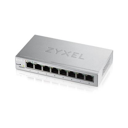  Зображення Комутатор ZYXEL GS1200-8 (8xGE,метал, настільний, безшумний, WebSmart)) 