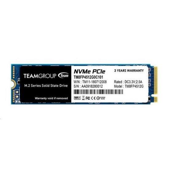  Зображення Накопичувач SSD  512GB Team MP34 M.2 2280 PCIe 3.0 x4 3D TLC (TM8FP4512G0C101) 