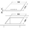  Зображення Варильна поверхня Indesit THP 641 W/IX/I EE 