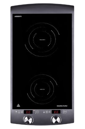  Зображення Індукційна електроплитка Ardesto ICS-B216- 2 конфорки вертикал. 1300+1600Вт/ таймер/ чорна 