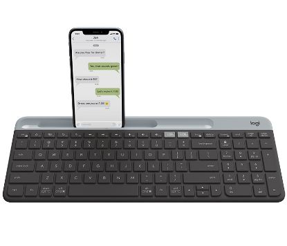  Зображення Клавіатура бездротова Logitech K580 Slim Multi-Device Wireless Graphite (920-009275)) 