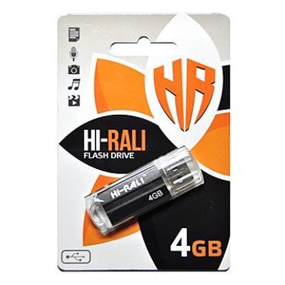  Зображення Флеш-накопичувач USB 4GB Hi-Rali Corsair Series Black (HI-4GBCORBK) 