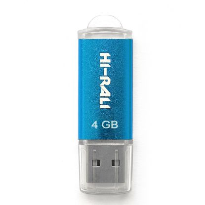  Зображення Флеш-накопичувач USB 4GB Hi-Rali Rocket Series Blue (HI-4GBVCBL) 