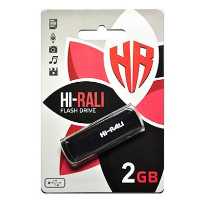  Зображення Флеш-накопичувач USB 2GB Hi-Rali Taga Series Black (HI-2GBTAGBK) 
