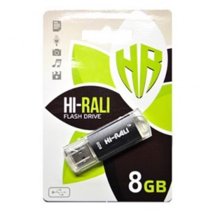  Зображення Флеш-накопичувач USB 8GB Hi-Rali Rocket Series Black (HI-8GBVCBK) 