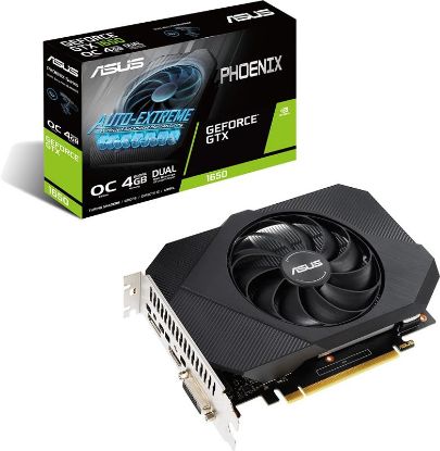  Зображення Відеокарта GeForce GTX 1650  4GB GDDR6   Asus Phoenix OC Edition (128-bit, 17.4 x 12.6 x 3.9 см)) 