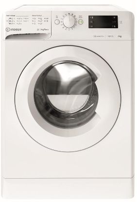  Зображення Пральна машина Indesit фронтальна, 7кг, 1400, A+++, 54см, дисплей, інвертор, білий 