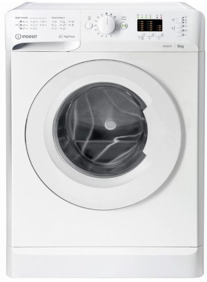  Зображення Пральна машина Indesit фронтальна, 5кг, 1000, A++, 43см, білий 